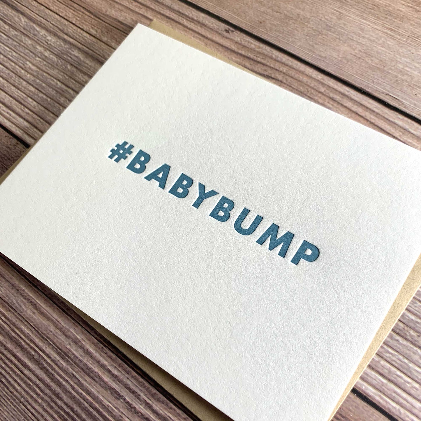 Card, Letterpress printed, View shows letterpress impression,includes envelope