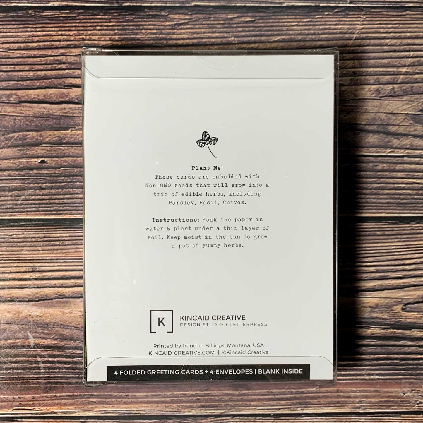 Happiness Grows Here Card. Plantable Seed Paper.